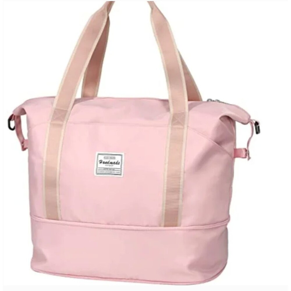 Floless Limited Edition Pink Duffle Weekend Travel Bag Shoulder Strap Pocket NEW